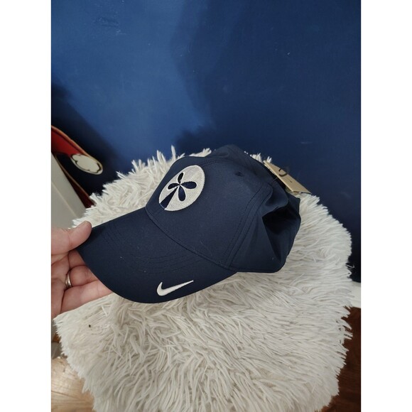 M/L Nike Rise Hat Cap Dri Fit Navy Blue Training Golf Adjustable New - Picture 4 of 7